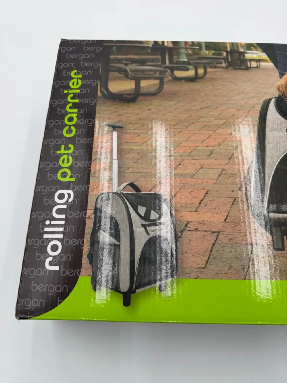 NIB Bergan Rolling Pet Carrier in Heather Grey